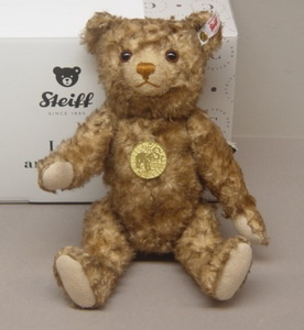 EAN 007583: Steiff linen plush Tomorrow Teddy bear 1926, brown tipped